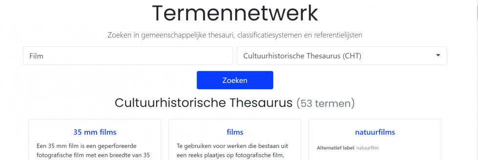 Zoekmachine Termennetwerk