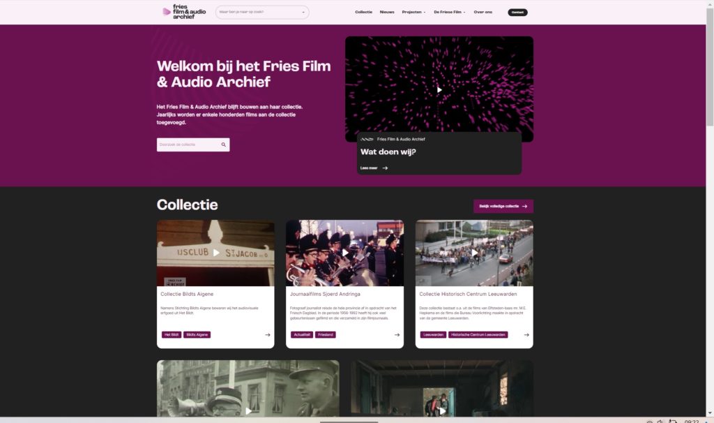 Uitgelichte afbeelding voor “Fries Film & Audio Archief lanceert nieuwe website”